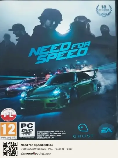 Need for Speed (2015) Computer, Poland box front