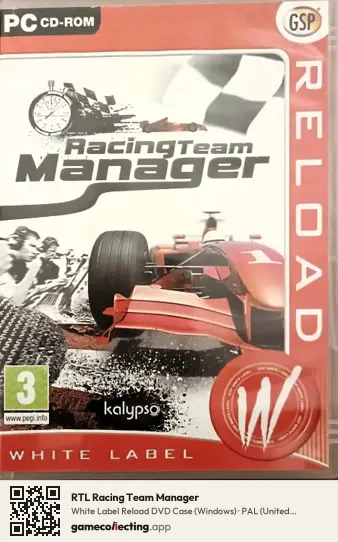 RTL Racing Team Manager Computer, United Kingdom box front