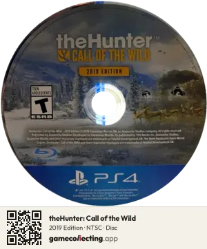 theHunter: Call of the Wild PlayStation 4, NTSC disc