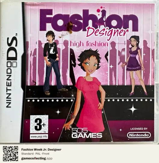 Fashion Week Jr. Designer Nintendo DS, PAL box front