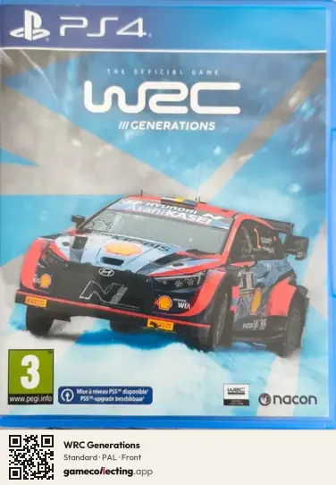 WRC Generations PlayStation 4, PAL box front