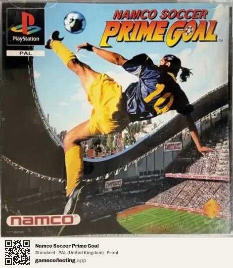 Namco Soccer Prime Goal PlayStation, United Kingdom box front