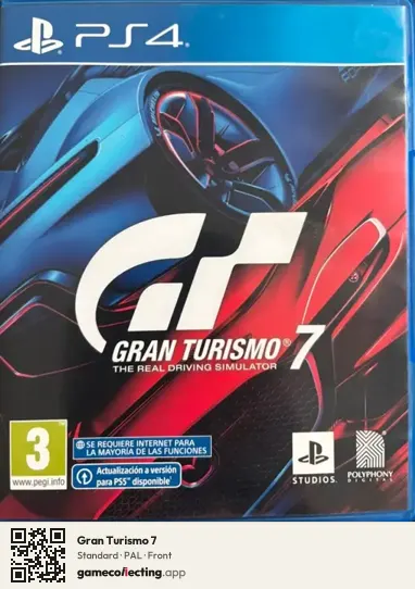Gran Turismo 7 PlayStation 4, PAL box front