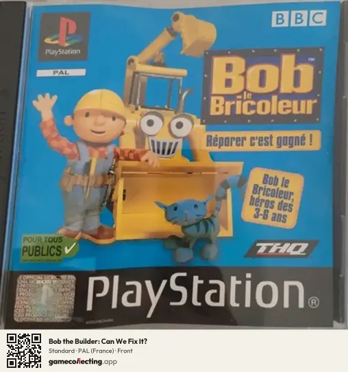 Bob the Builder: Can We Fix It? PlayStation, France box front
