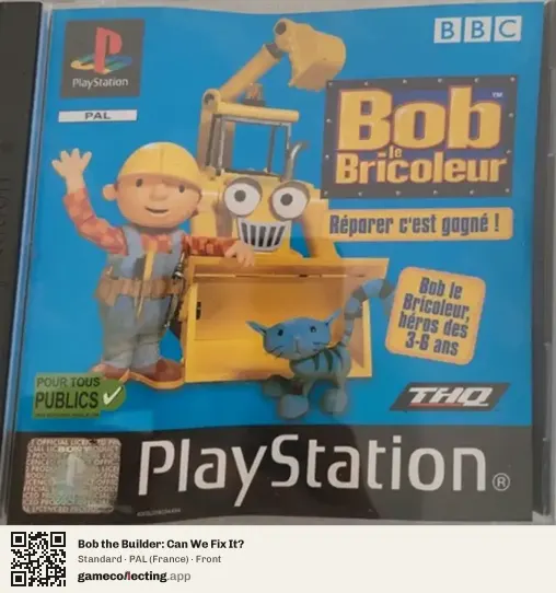 Bob the Builder: Can We Fix It? PlayStation, France box front