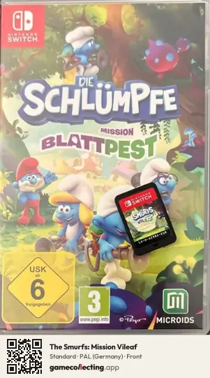 The Smurfs: Mission Vileaf Nintendo Switch, Germany box front