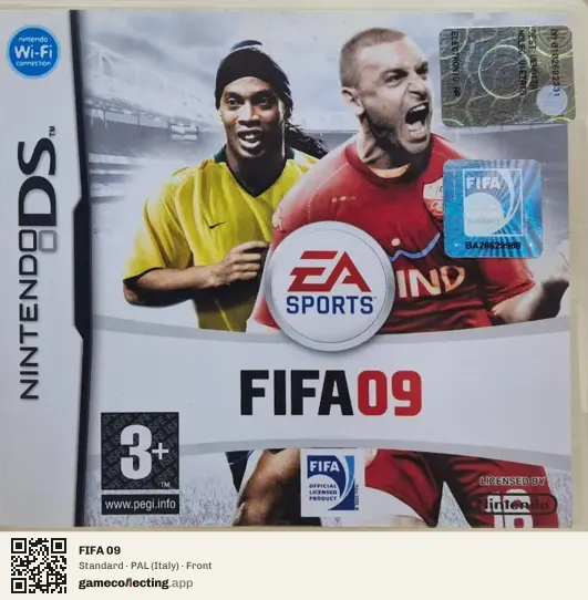 FIFA 09 Nintendo DS, Italy box front