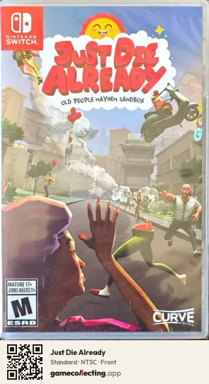 Just Die Already Nintendo Switch, NTSC box front