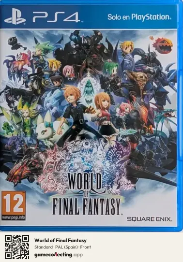 World of Final Fantasy PlayStation 4, Spain box front