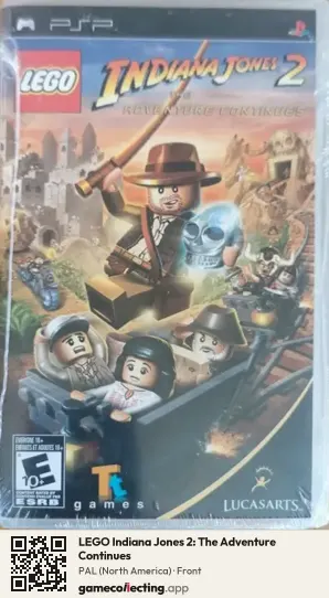 LEGO Indiana Jones 2: The Adventure Continues PlayStation Portable, North America box front