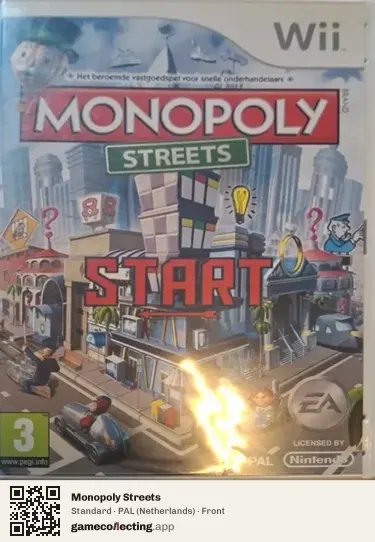 Monopoly Streets Nintendo Wii, Netherlands box front