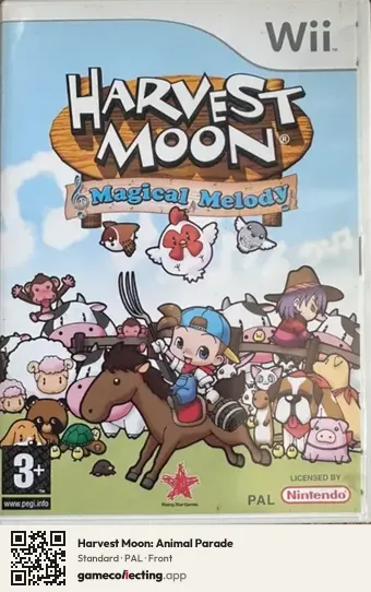 Harvest Moon: Animal Parade Nintendo Wii, PAL box front