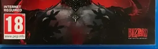 Diablo IV, the PEGI square on its front