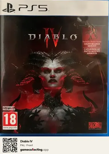 Diablo IV PlayStation 5, PAL box front