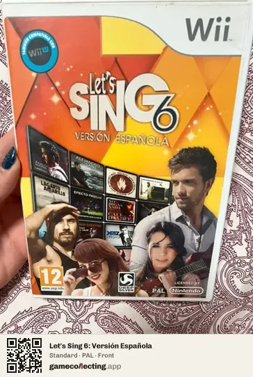 Let's Sing 6: Versión Española Nintendo Wii, PAL box front