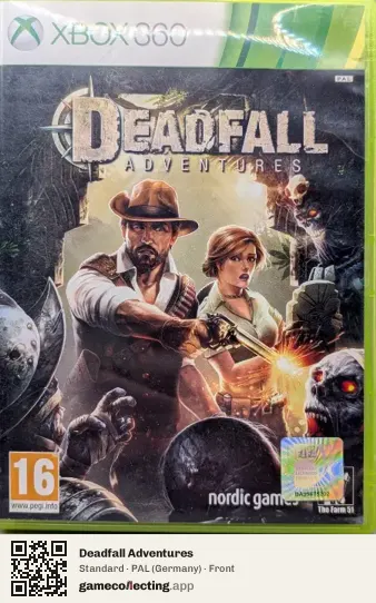 Deadfall Adventures Xbox 360, Germany box front