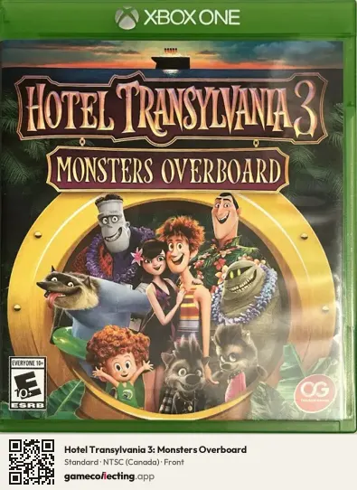 Hotel Transylvania 3: Monsters Overboard Xbox One, Canada box front