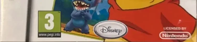 Disney Friends, the PEGI square on its front