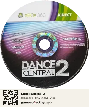 Dance Central 2 Xbox 360, PAL disc