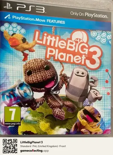 LittleBigPlanet 3 PlayStation 3, United Kingdom box front