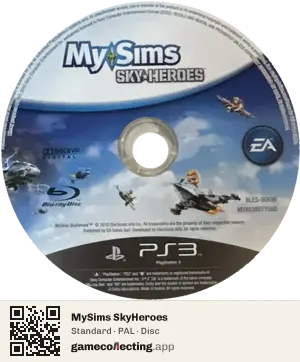 MySims SkyHeroes PlayStation 3, PAL disc