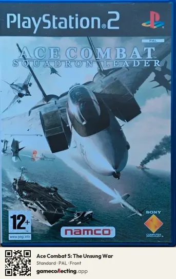 Ace Combat 5: The Unsung War PlayStation 2, PAL box front