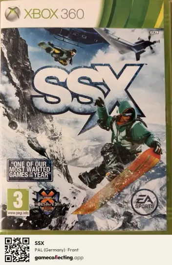 SSX Xbox 360, Germany box front