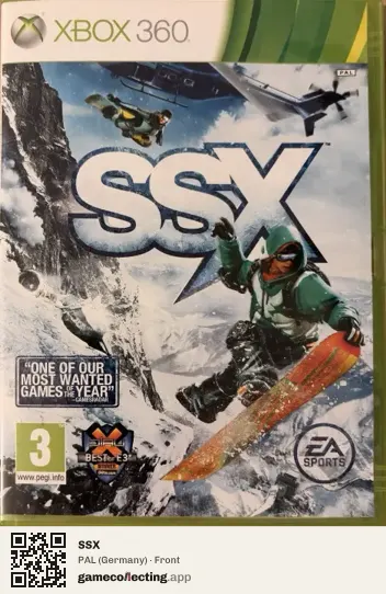 SSX Xbox 360, Germany box front