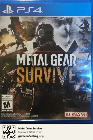 Metal Gear Survive PlayStation 4, NTSC box front