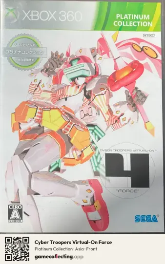 Cyber Troopers Virtual-On Force Xbox 360, Asia box front