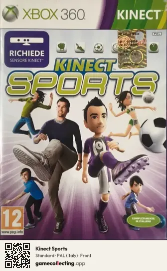 Kinect Sports Xbox 360, Italy box front