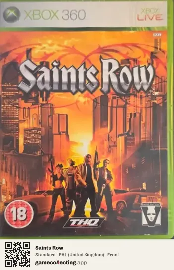 Saints Row Xbox 360, United Kingdom box front
