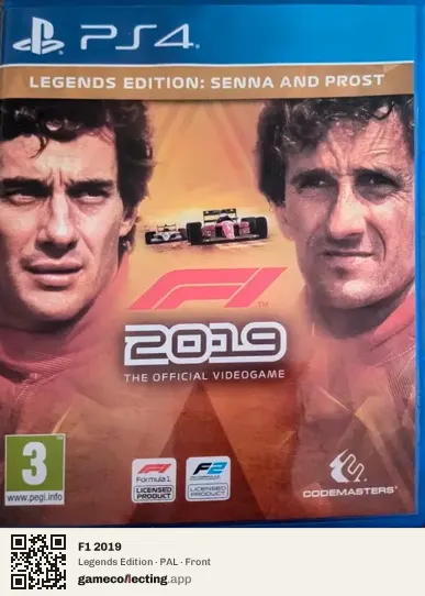 F1 2019 PlayStation 4, PAL box front