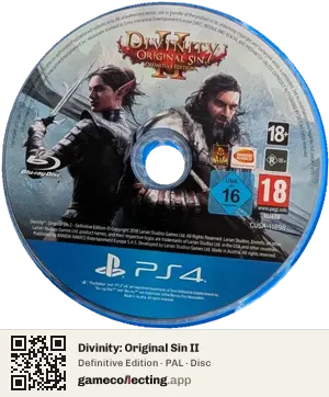 Divinity: Original Sin II PlayStation 4, PAL disc