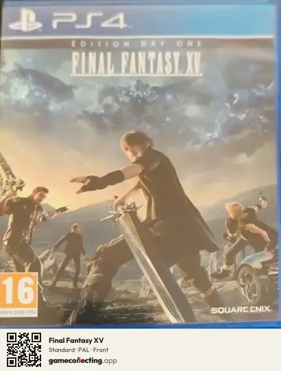 Final Fantasy XV PlayStation 4, PAL box front