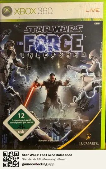 Star Wars: The Force Unleashed Xbox 360, Germany box front
