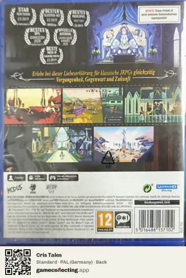 Cris Tales PlayStation 5, Germany box back