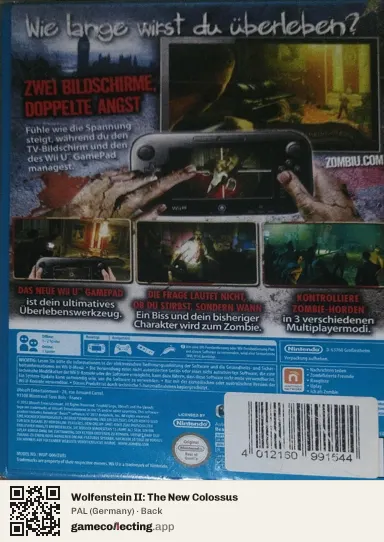 Wolfenstein II: The New Colossus Xbox One, Germany box back