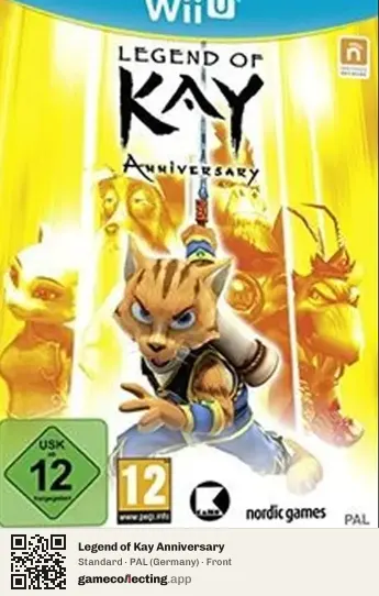 Legend of Kay Anniversary Nintendo Wii U, Germany box front