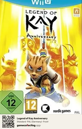 Legend of Kay Anniversary Nintendo Wii U, Germany box front