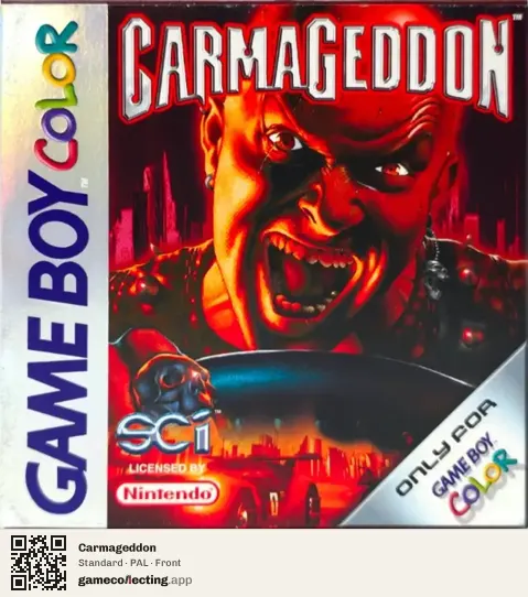 Carmageddon Game Boy Color, PAL box front