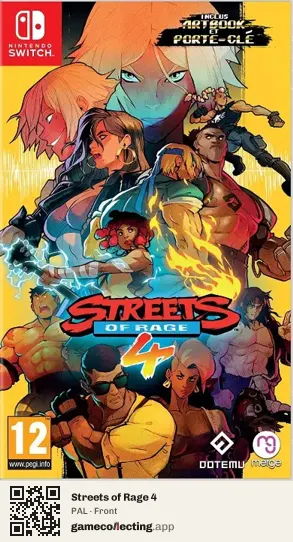 Streets of Rage 4 Nintendo Switch, PAL box front