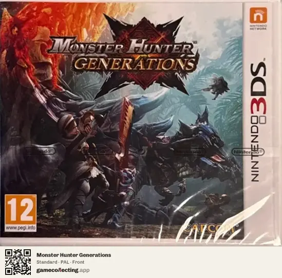 Monster Hunter Generations Nintendo 3DS, PAL box front