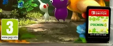 Pikmin 4, the PEGI square on its front