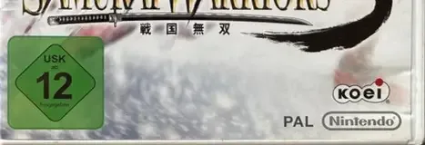 Samurai Warriors 3, the USK square on its front