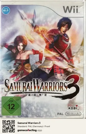 Samurai Warriors 3 Nintendo Wii, Germany box front