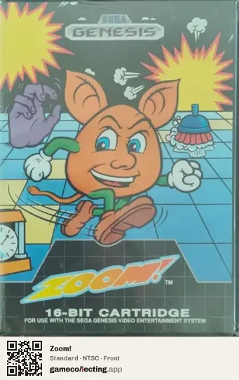 Zoom! Sega Mega Drive / Genesis, NTSC box front
