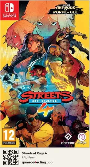 Streets of Rage 4 Nintendo Switch, PAL box front