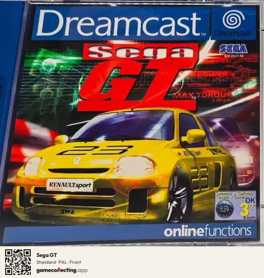 Sega GT Sega Dreamcast, PAL box front
