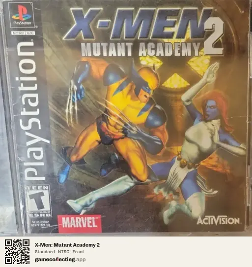 X-Men: Mutant Academy 2 PlayStation, NTSC box front